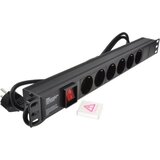 ExeLink Razvodni PDU panel za rack 19 in, sa 6 utičnih mesta, kabl 2m (aluminijum) ( EXE117 ) Cene