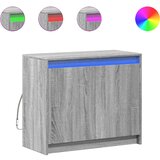 Maison Chic Komoda - Predalnik z LED siva sonoma 72x34x61 cm inženirski les, (21718638) Cene