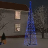 vidaXL Stožasto božićno drvce plavo 3000 LED žarulja 230 x 800 cm
