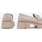 Resti Lacquered women's beige moccasins with decoration Sarix - Footwear | Shoptok.si