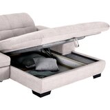 CARRYHOME KOTNA SEDEŽNA GARNITURA, tkanina svetlo roza | Shoptok.si