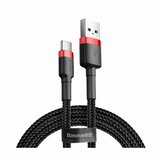 Baseus Cafule Cable otporan najlonski kabel USB / USB-C QC3.0 2A 2M (CATKLF-C91) - Crno/Crveno KP14095 Cene