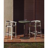 Kave Home Kremno bel vrtni barski stol iz masivnega lesa Erice – | Shoptok.si
