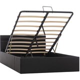  The Living Store Dvižni posteljni okvir LED črno umetno usnje 120x200 cm - Posteljni Okvir, (21526332) | Shoptok.si
