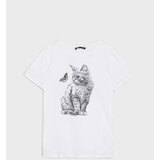Sinsay Pamučna majica s printom | shoptok.hr
