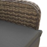  7-dijelni vrtni bistro set od poliratana s jastucima sivi | shoptok.hr