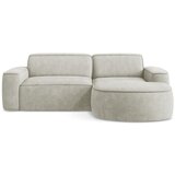 Makamii Krem kutna garnitura od šenila (s desnim kutom/s ležaljkom) Omao – | shoptok.hr