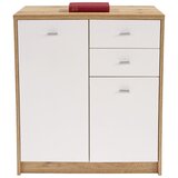Mömax komoda 4-you new, bela, barva hrasta | Shoptok.si