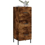  Komoda boja dimljenog hrasta 34,5x34x90 cm konstruirano drvo | shoptok.hr