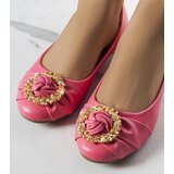 Gemre Pink ballet flats with gold ornament Antoinette Cene