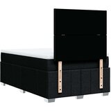 vidaXL Box spring postelja z vzmetnico črna 120x190 cm blago | Shoptok.si
