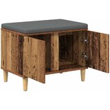  Klupa za hodnik s jastukom s vratima Staro drvo 60 x 38 x 46 cm | Eponuda.ba