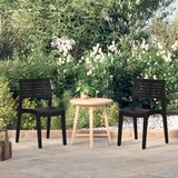 The Living Store Vrtni stol 2 kosa antracit polipropilen - Vrtni Stol, (21477685) | Shoptok.si