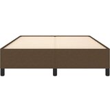  Posteljni okvir temno rjav 140x190 cm blago | Shoptok.si