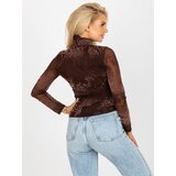 Factory Price Blouse-AT-BZ-831-2.19-brown | shoptok.hr