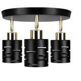 SPOT svetlo ELEN 3xE27/35W/230V crna/zlatna | Eponuda.com