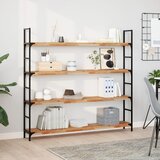  Plutajuće police 4 kom 120x20x4 cm Masivno drvo akacije s uljnim premazom | shoptok.hr