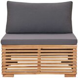  Srednja sofa sa sivim jastukom od masivne tikovine | shoptok.hr
