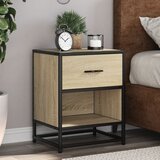 vidaXL Nočna omarica sonoma hrast 40x31x50 cm inženirski les Cene