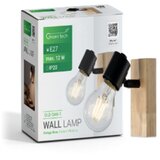 Greentech retro zidna svetiljka e27 drvo-metal ( OLD OAK-1 ) Cene