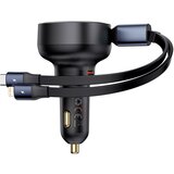 Baseus Avtopolnilec z USB-C in izvlečnim kablom USB-C za iPhone 60W, črn, (21580840) | Shoptok.si