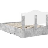  Krevetna konstrukcija s ladicama Betonski sivi 135 x 190 cm | shoptok.hr