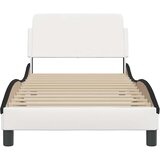  Okvir za krevet Dover bijelo-crni 90 x 200 cm umjetna koža | shoptok.hr