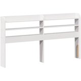  Okvir za krevet s uzglavljem bijeli 150 x 200 cm borovina | shoptok.hr
