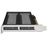  Icy Dock MB842MP-B storage drive enclosure SSD enclosure Black, Silver M.2 Cijene