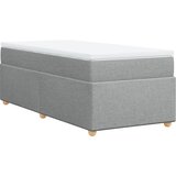 vidaXL Box spring postelja z vzmetnico svetlo siva 90x190 cm blago, (21304637) | Shoptok.si