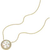 Fossil Verižica zlata / transparentna / bela | Shoptok.si