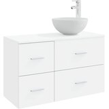  Set namještaja za kupaonicu 2 kom. Bijela Konstruirano drvo 49,5 x 41 x 80 cm | Shoptok.si