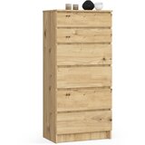 AKORD KOMODA K60 6SZ CLP DĄB ARTISAN, (21703055) Cene