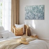  Slika - Ornaments in Worn Muted Turquoises: Delicate Plant Pattern 90x60 Standard | shoptok.hr