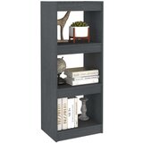 vidaXL Ormarić za knjige / pregrada sivi 40x30x103,5 cm od borovine | shoptok.hr