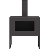  Ognjište s dimnjakom Crno 60x40x96 cm Čelik | shoptok.hr
