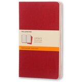 Moleskin Notes Cahier LG, Mek povez, Prazan, 3 komada, Crveni Cene