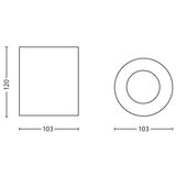 Philips pillar spot svetiljka bela 1x50W 230V, bez sijalice | Eponuda.com