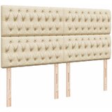  Otomanski okvir kreveta s madracima krem 200x200cm od tkanine | shoptok.hr