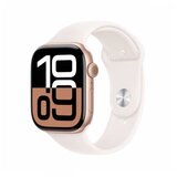 Apple watch series 10 gps 46mm rose gold aluminium case with light blush sport band - m/l | Eponuda.com