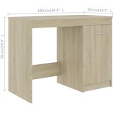  Radni stol boja hrasta sonome 140x50x76 cm konstruirano drvo | shoptok.hr