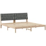  Krevetni okvir s tapiciranim uzglavljem Smeđa 200 x 200 cm | Eponuda.com