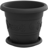  Saksije za biljke 6 pcs Crna Ø 22 x 18 cm Plastika | shoptok.hr