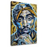  Slika Tupac Shakur - Zlatni tonovi rapa | 100% originalno oslikano akrilom | shoptok.hr