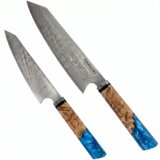 IZMAEL Set damastnih kuhinjskih noževa ZU - 40423 - 2 kom / Plava Cijene
