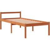  The Living Store Postelja za starejše voščeno rjava 75x190 cm trdna borovina - Postelja Za Starostnike, (21455315) | Shoptok.si