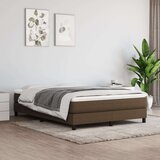  Vzmetnica z žepkasto vzmetjo temno rjava 140x190x20 cm blago Cene