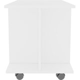 TV ormarić s kotačima bijeli 80 x 40 x 45 cm konstruirano drvo | Eponuda.com