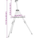 Podesivi stalak crni metalni | shoptok.hr