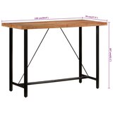  Barski stol 150 x 70 x 107 cm masivno drvo bagrema i željezo | shoptok.hr
